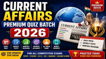 Cg Current Affairs Premium Quiz Batch 2026